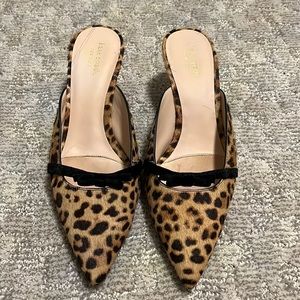 Kate Spade Kitten heel leopard print shoes - size 8.5
